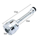 Adaptador de Torneira Giratório 360° com 2 Jatos