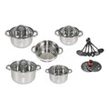 Jogo De Panelas 19 Peças Aço Inox Genebra