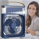 Mini Ar Condicionado Climatizador De Ar Frio Portátil Usb Cor Azul 110V/220V Nexfan