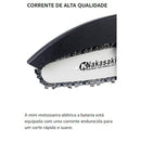 Conjunto de Equipamentos Elétricos: Parafusadeira e Furadeira + Motosserra a Bateria 25v Nakasaki