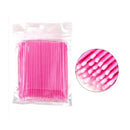 Kit 100 Microbrush Cotonete Alongamento Fio A Fio Cílios
