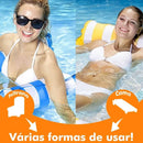 Bóias de Piscina Rede flutuante Inflável Colchão para água Reclinável