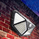 Luminária Solar Parede Sensor Presença 3 Funções