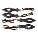 4 Piscas Seta De Moto Led Flecha Cristal Esportiva Universal