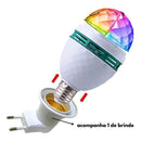 Lâmpada LED Globo Rotativa Festa | Alfashop