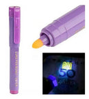 Kit de 3 canetas Euro PeN modelo money tester, azul e roxo
