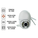 Câmera Externa Wi-fi Smart Camera Abq-a8 Ip Prova D'água Infravermelho Hd Cor Branco Sem Cartão