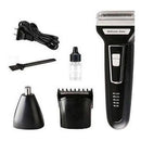 Barbeador Aparador Kemei 3 Em 1 Nariz Barba Corpo Km-6558