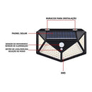 Luminária Solar Parede 100 LED 3F | Alfashop