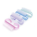KIT 10 Escovinha Acrílica Para Limpeza De Unhas Higiene Multiuso Alça Anatomica