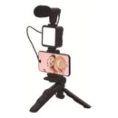 Kit Youtuber Tripé Celular Led Microfone | Alfashop