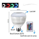 Kit Lampadas Caixa Som Led Controle | Alfashop
