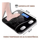Balança Bioimpedância Bluetooth Vidro Temperado 180kg