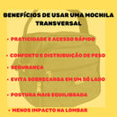 Bolsa Mochila Tranversal Sansonike Grande Impermeável Top