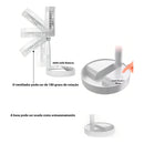 Ventilador Portátil Silencioso Dobrável Recarregável Usb