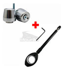 Kit Antena Corta Pipa 6 Estágios + Pesinho de Guidão PCX