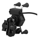 Suporte Gps Celular Moto Universal Com Carregador Guidão Nf