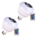 Kit Lampadas Caixa Som Led Controle | Alfashop