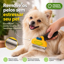 Escova Rasqueadeira Removedora De Pelos Autolimpante Pet