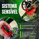 Trava Cadeado De Freio Disco Com Alarme Sonoro Preto Para Moto