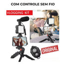 Kit Youtuber Tripé Celular Led Microfone | Alfashop