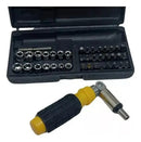 Jogo Soquetes Articulável 41 Pçs Kit Ferramentas Bits Chave