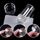Carimbo de Unha Transparente com Ponta de Silicone