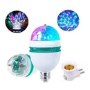 Lâmpada Led Colorido Globo Giratório Rgb Para Festas Bailes 110V/220V