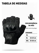 Luva Blackout Xf Meio Dedo Motociclista Urbana Bike Unissex