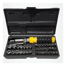 Jogo Soquetes Articulável 41 Pçs Kit Ferramentas Bits Chave