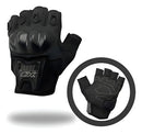 Luva Blackout Xf Meio Dedo Motociclista Urbana Bike Unissex