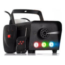 Maquina De Fumaça 600w 3 Leds Rgb Com Controle Cor Preto 110V
