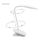 Luminária Mesa Led Recarregável S/ Fio Touch Abajur C/garra Cor da cúpula Branco Cor da estrutura Branco