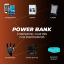 Carregador Portátil Power Bank 20.000mah Rápido Com Display Cor Preto