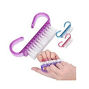 KIT 10 Escovinha Acrílica Para Limpeza De Unhas Higiene Multiuso Alça Anatomica