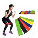 Kit 5 Faixa Elástica de Resistência Mini Band para Treino Yoga Pilates Treino Academia Musculação