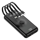 Carregador Indução 10000mah Portátil Power Bank 4em1 Bateria