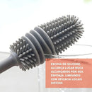 Escova Silicone Multiuso Clink Lavar Garrafas Copos Mamadeiras