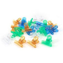 36 Presilhas 22mm Curvatura C Transp Acrilica Colorido