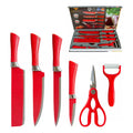 Kit de Facas Multifuncional 6 Peças em Aço Inox
