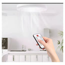 Ventilador De Teto Com Lâmpada Led Com Controle Remoto 3 Mod Diâmetro 230 Mm