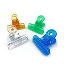 36 Presilhas 22mm Curvatura C Transp Acrilica Colorido