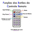Bola Maluca Globo Led Bluetooth Controle Remoto Usb Mp3