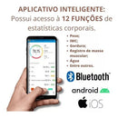 Balança Bioimpedância Bluetooth Vidro Temperado 180kg