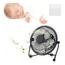 Mini Ventilador Usb De Mesa Premium Potente E Silencioso Estrutura Preto