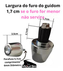 Par Peso Pesinho Moto Guidão Oco Pcx 150 Com Bucha Cromado