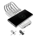 Carregador Indução 10000mah Portátil Power Bank 4em1 Bateria