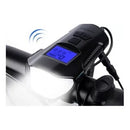 Farol Bike com Buzina, Velocímetro e Pisca Recarregável
