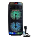 Caixa De Som Portatil Bluetooth Led C/ Microfone Qs-83
