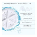 Mini Máquina De Lavar Portátil Ultrasonic Lavanderia Branco Alfa.shop